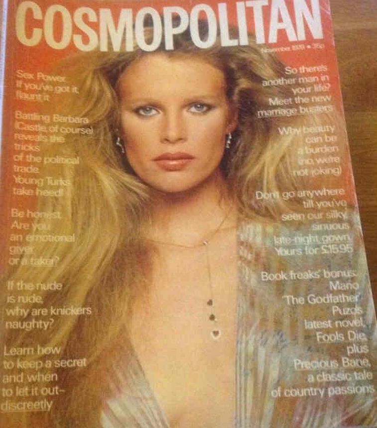 COSMOPOLITAN UK magazine side cover  November 1978