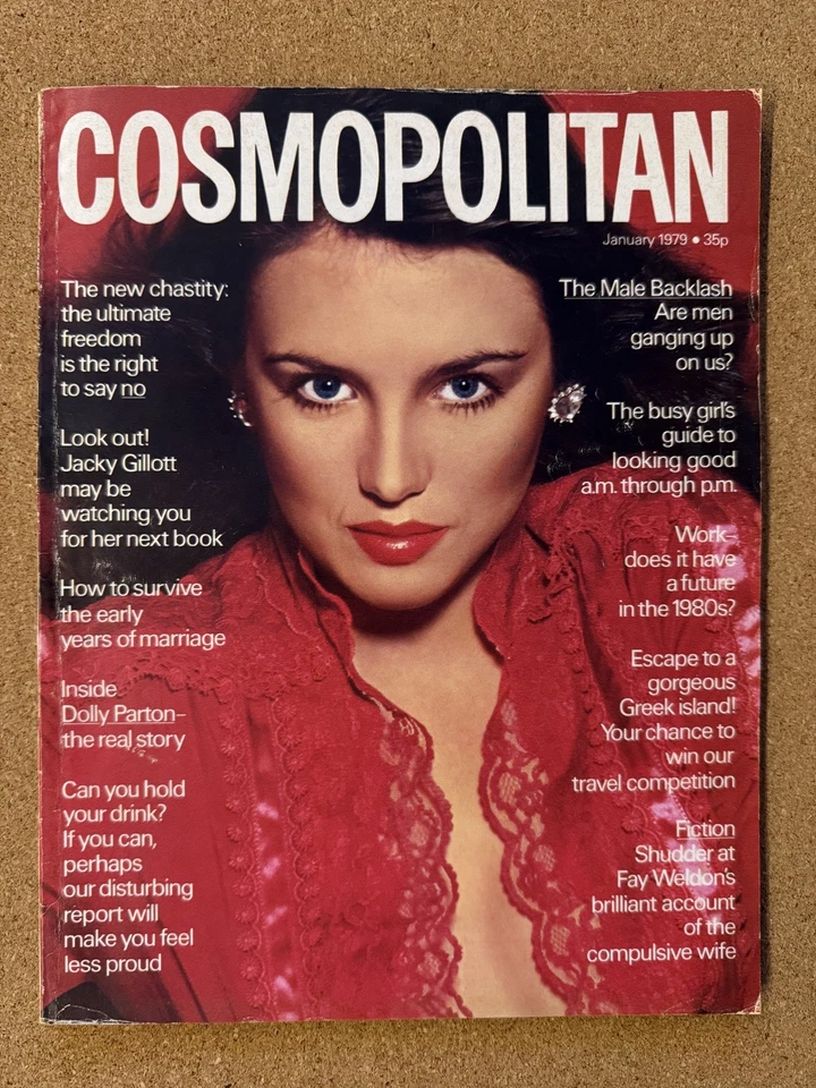COSMOPOLITAN UK magazine side cover  January 1979