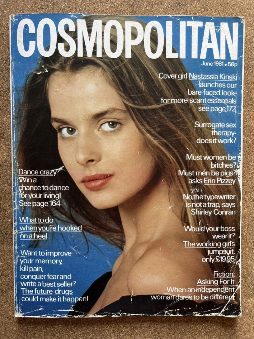 COSMOPOLITAN UK magazine side cover  June 1981
