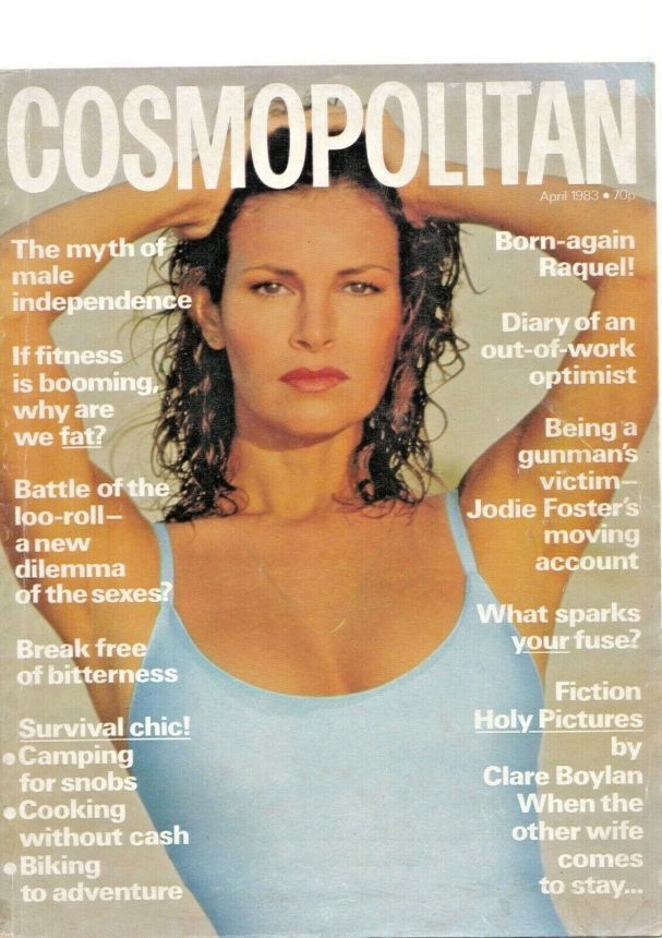 COSMOPOLITAN UK magazine side cover  April 1983