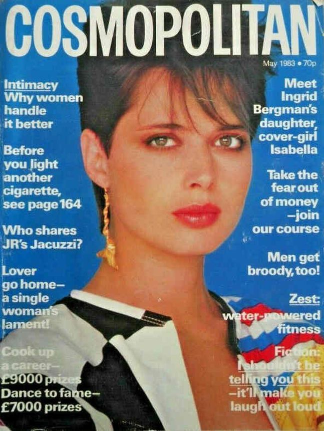 COSMOPOLITAN UK magazine side cover  May 1983