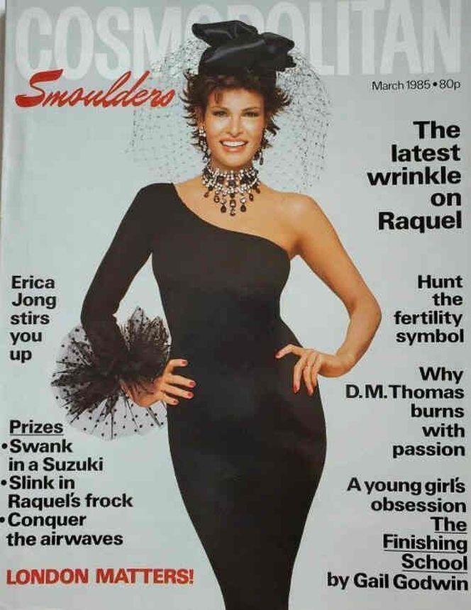 COSMOPOLITAN UK magazine side cover  March 1985