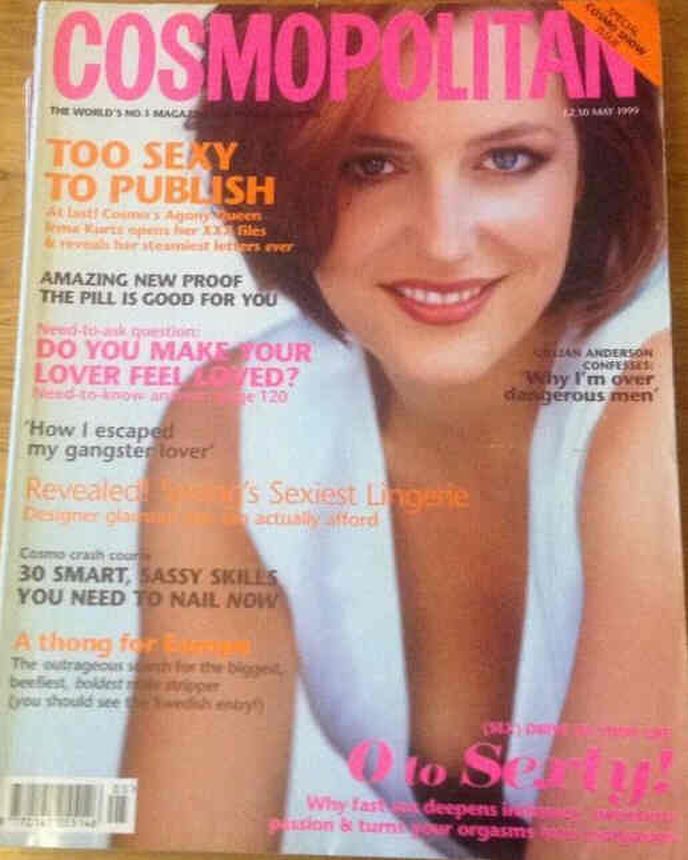 COSMOPOLITAN UK magazine side cover  May 1999