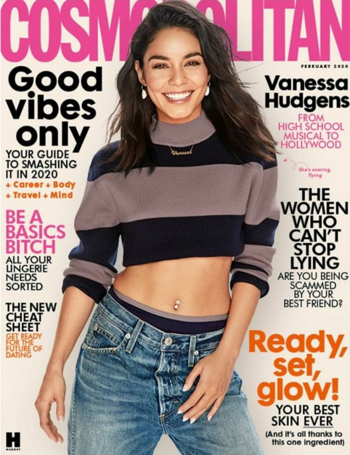 COSMOPOLITAN UK magazine side cover  February 2020