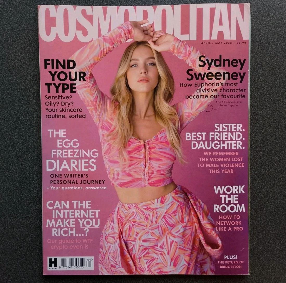 COSMOPOLITAN UK magazine side cover  May 2022