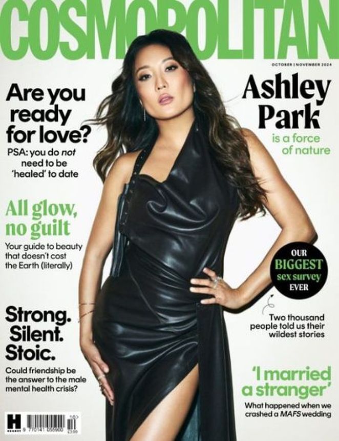 COSMOPOLITAN UK magazine side cover  October/November 2024