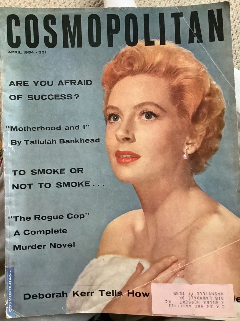 COSMOPOLITAN USA magazine side cover  April 1954