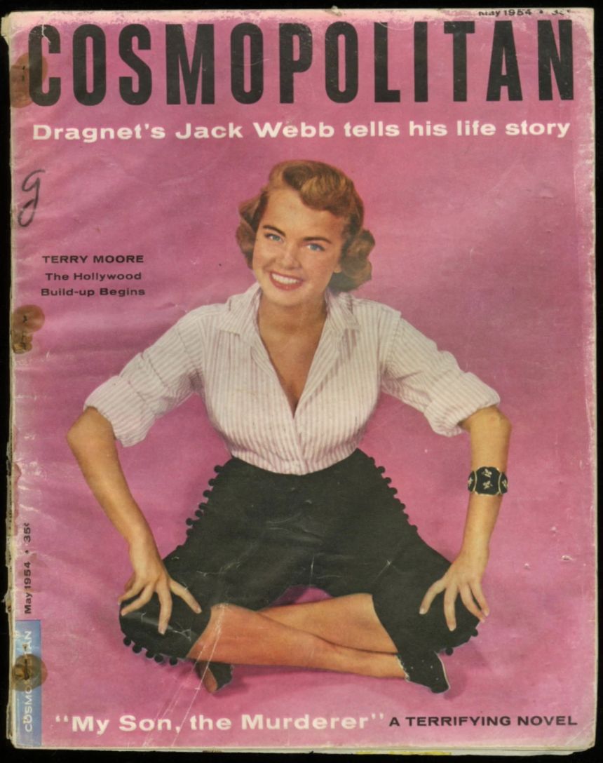 COSMOPOLITAN USA magazine side cover  May 1954