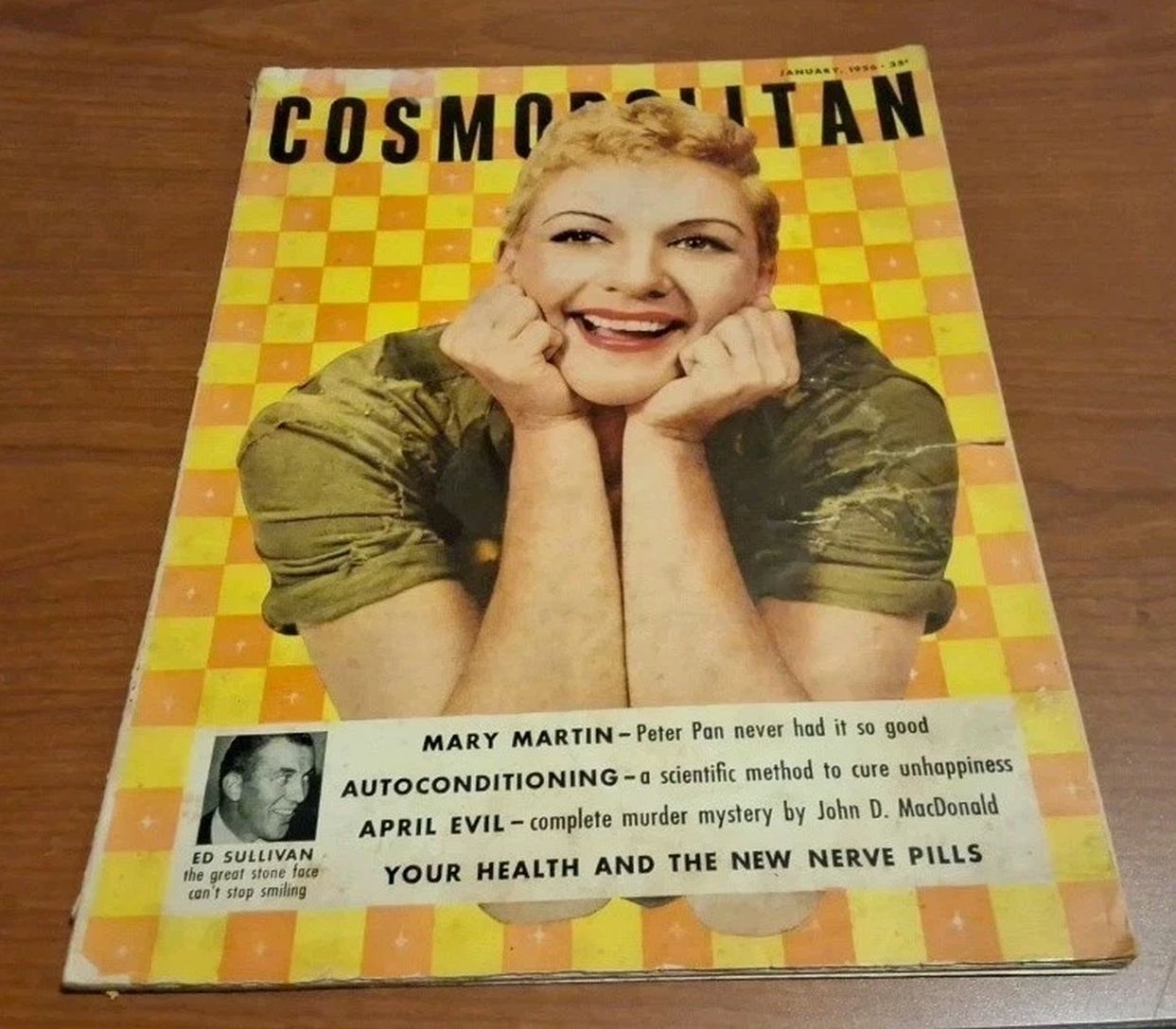 COSMOPOLITAN USA magazine side cover  January 1956