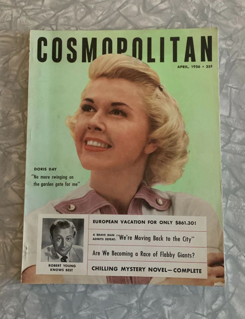 COSMOPOLITAN USA magazine side cover  April 1956
