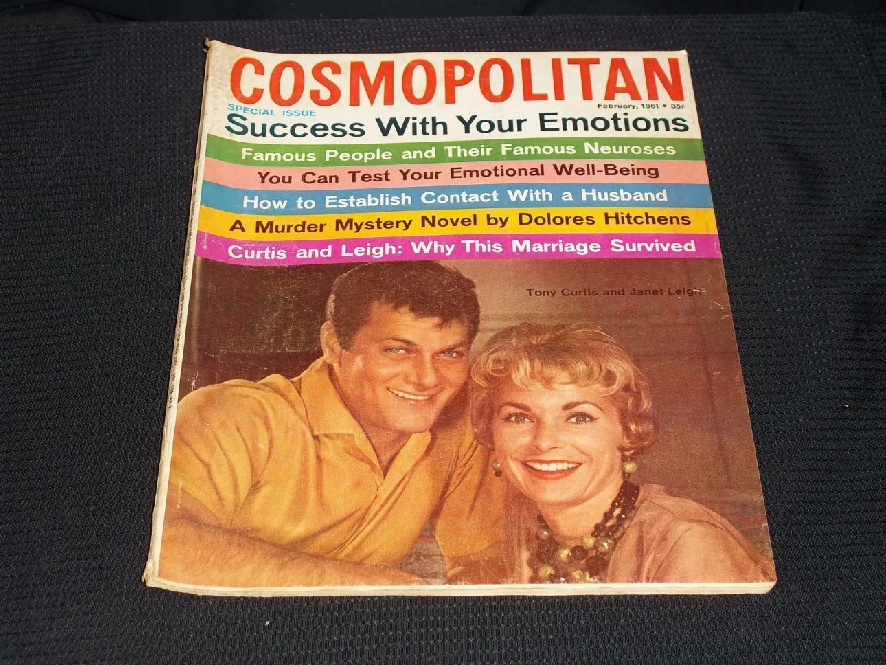 COSMOPOLITAN USA magazine side cover  February 1961