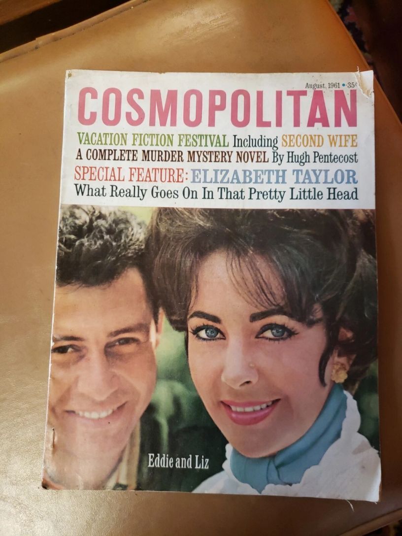 COSMOPOLITAN USA magazine side cover  August 1961