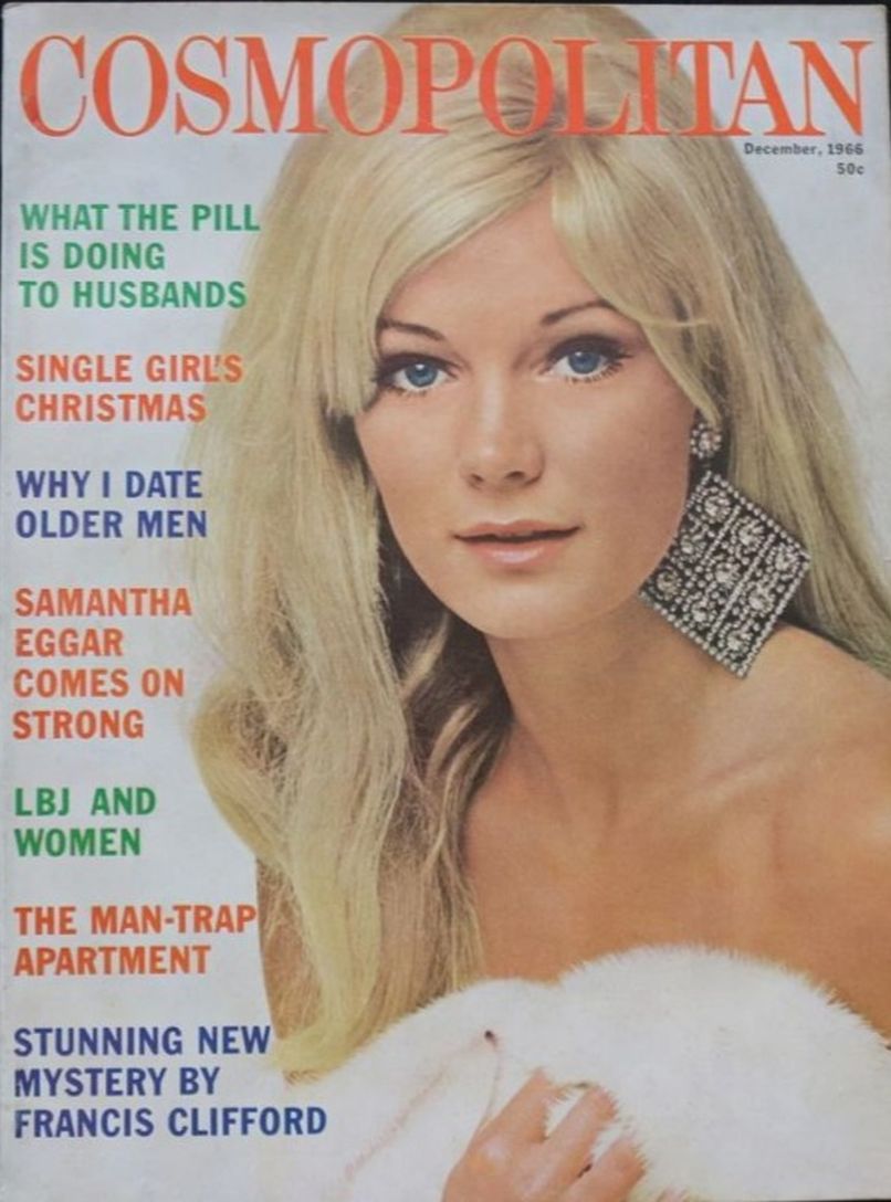 COSMOPOLITAN USA magazine side cover  December 1966