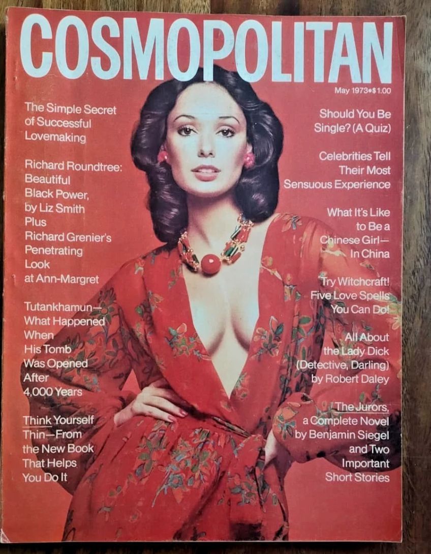 COSMOPOLITAN USA magazine side cover  May 1973