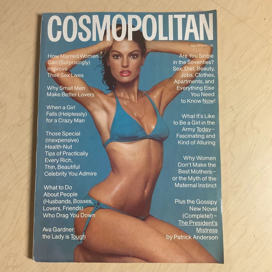 COSMOPOLITAN USA magazine side cover  July 1976
