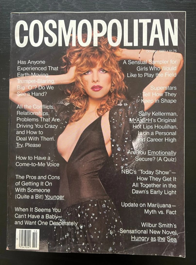 COSMOPOLITAN USA magazine side cover  October 1980