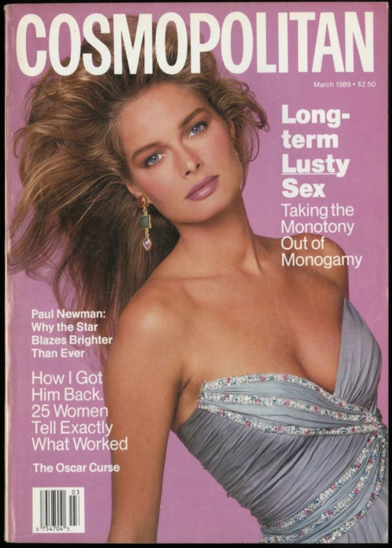 COSMOPOLITAN USA magazine side cover  March 1989