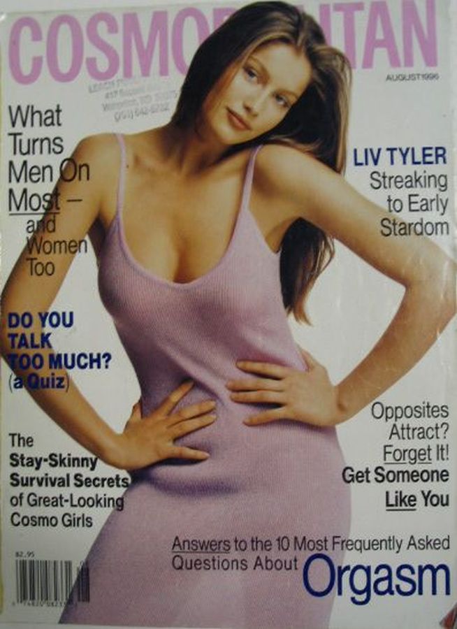 COSMOPOLITAN USA magazine side cover  August 1996