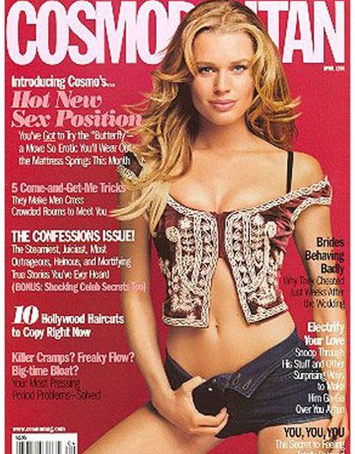 COSMOPOLITAN USA magazine side cover  April 1999
