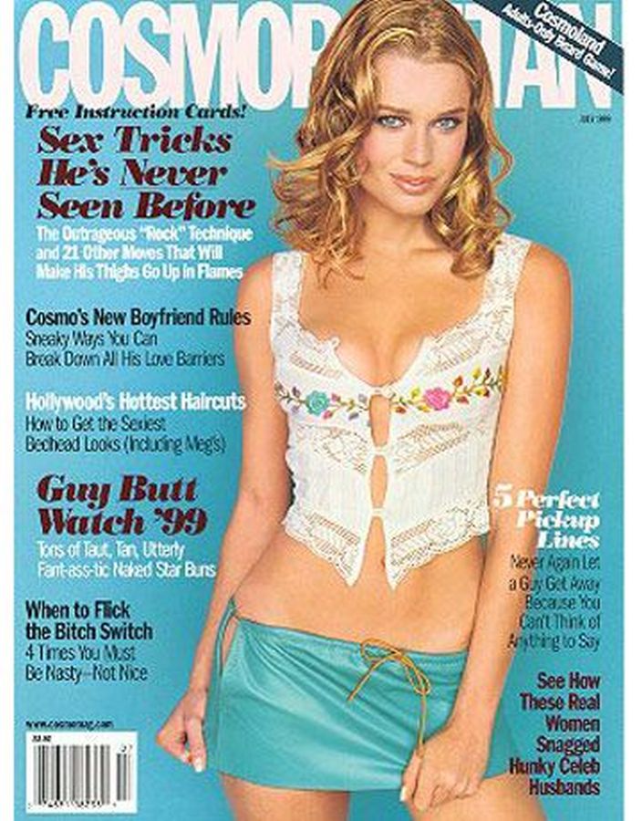 COSMOPOLITAN USA magazine side cover  July 1999