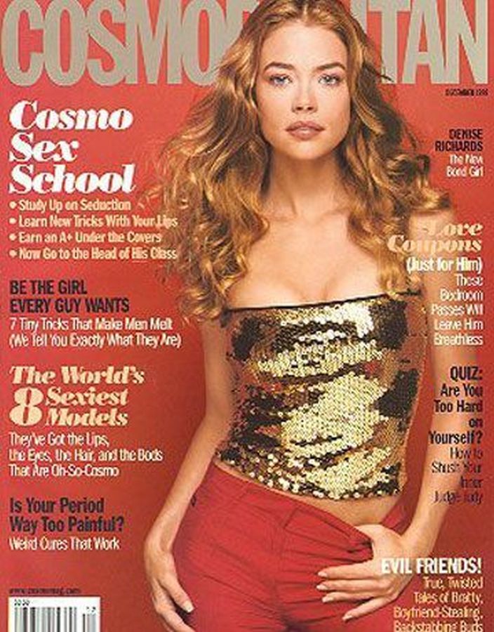 COSMOPOLITAN USA magazine side cover  December 1999
