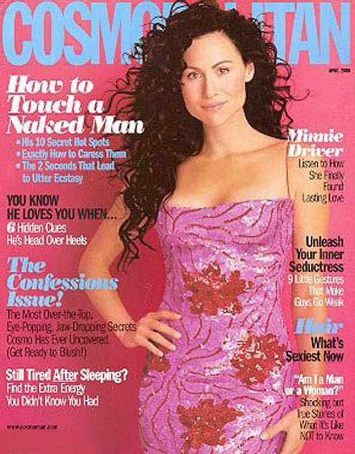 COSMOPOLITAN USA magazine side cover  April 2000
