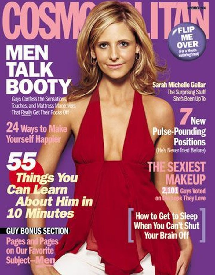 COSMOPOLITAN USA magazine side cover  November 2004