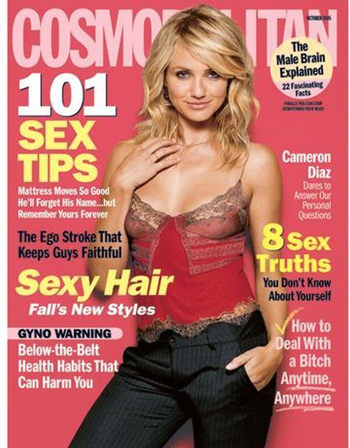 COSMOPOLITAN USA magazine side cover  October 2005