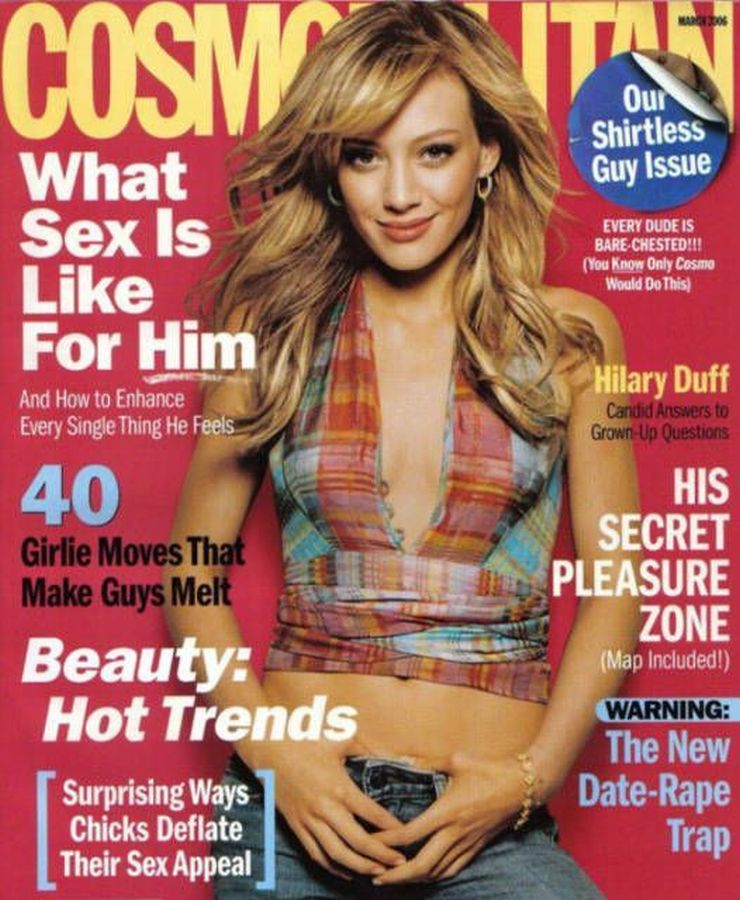 COSMOPOLITAN USA magazine side cover  March 2006