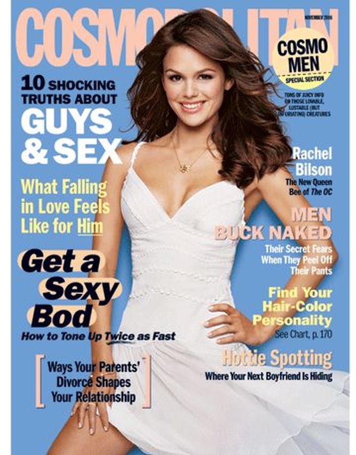 COSMOPOLITAN USA magazine side cover  November 2006