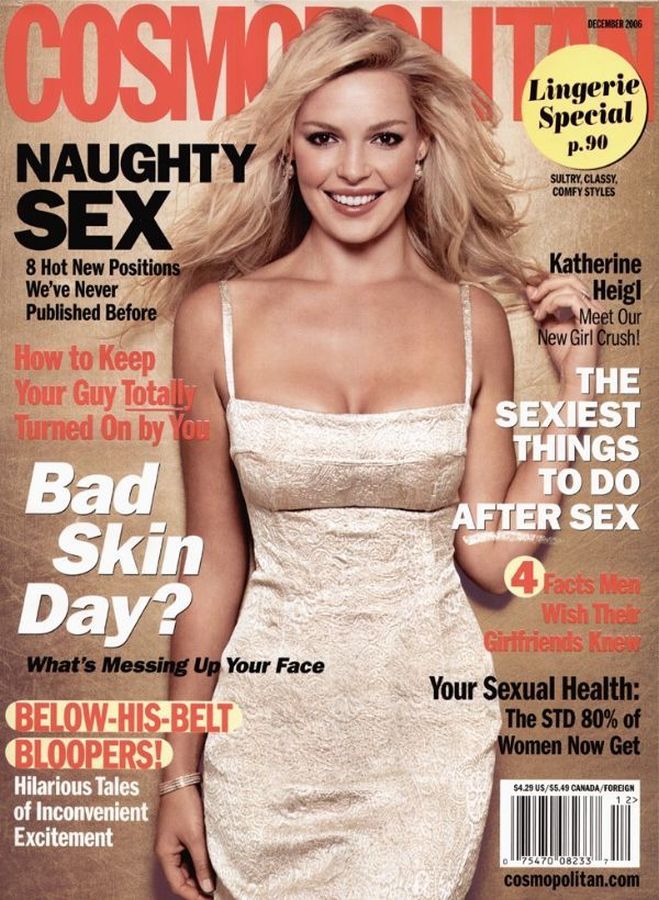 COSMOPOLITAN USA magazine side cover  December 2006