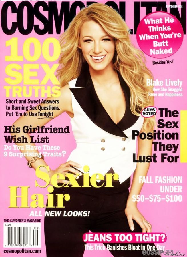 COSMOPOLITAN USA magazine side cover  September 2008