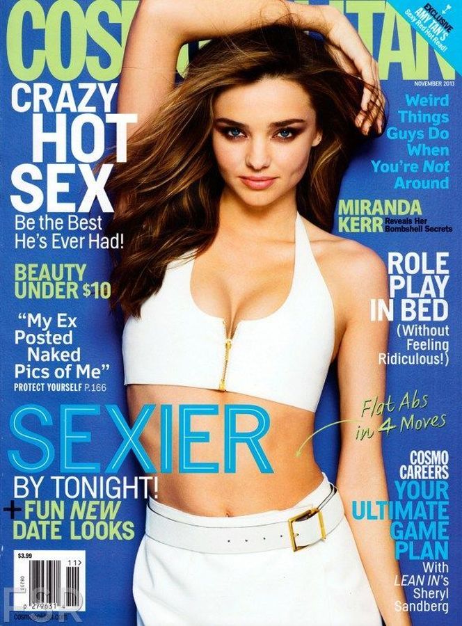 COSMOPOLITAN USA magazine side cover  November 2013