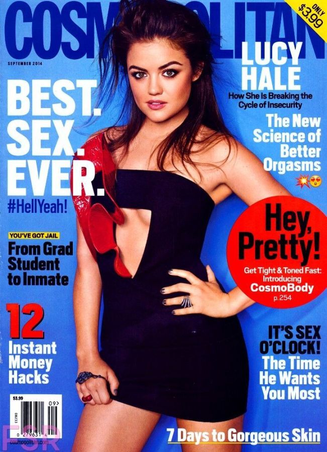 COSMOPOLITAN USA magazine side cover  September 2014