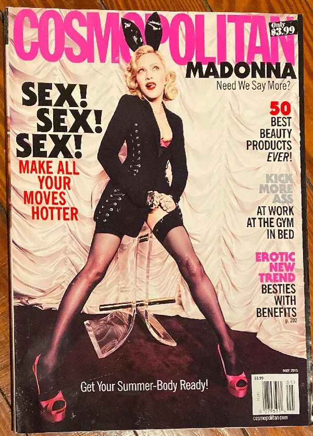 COSMOPOLITAN USA magazine side cover  May 2015