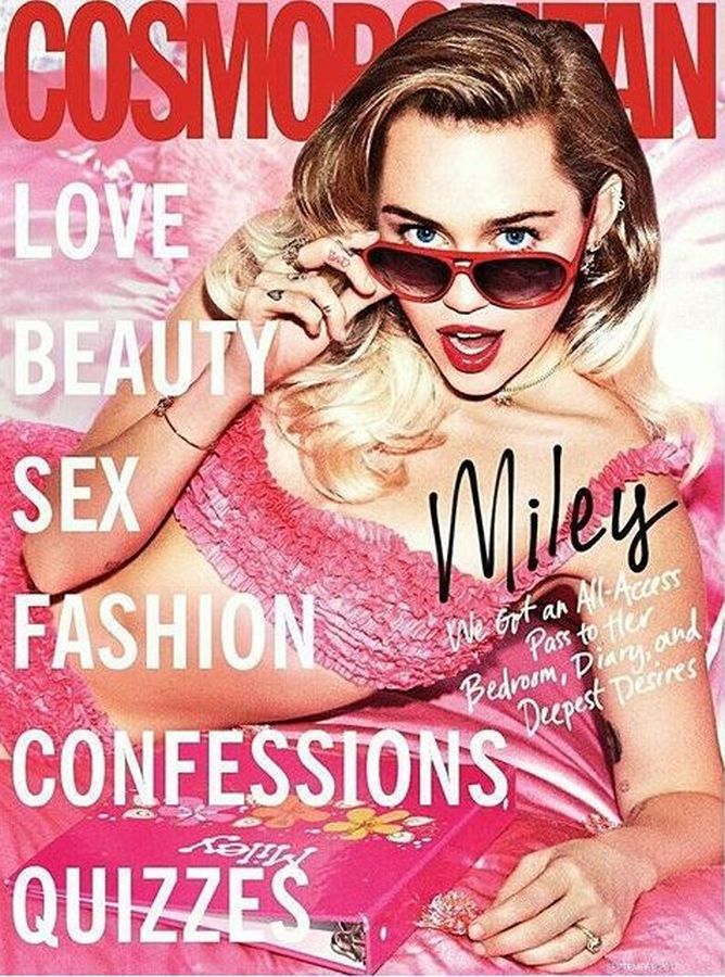 COSMOPOLITAN USA magazine side cover  September 2017