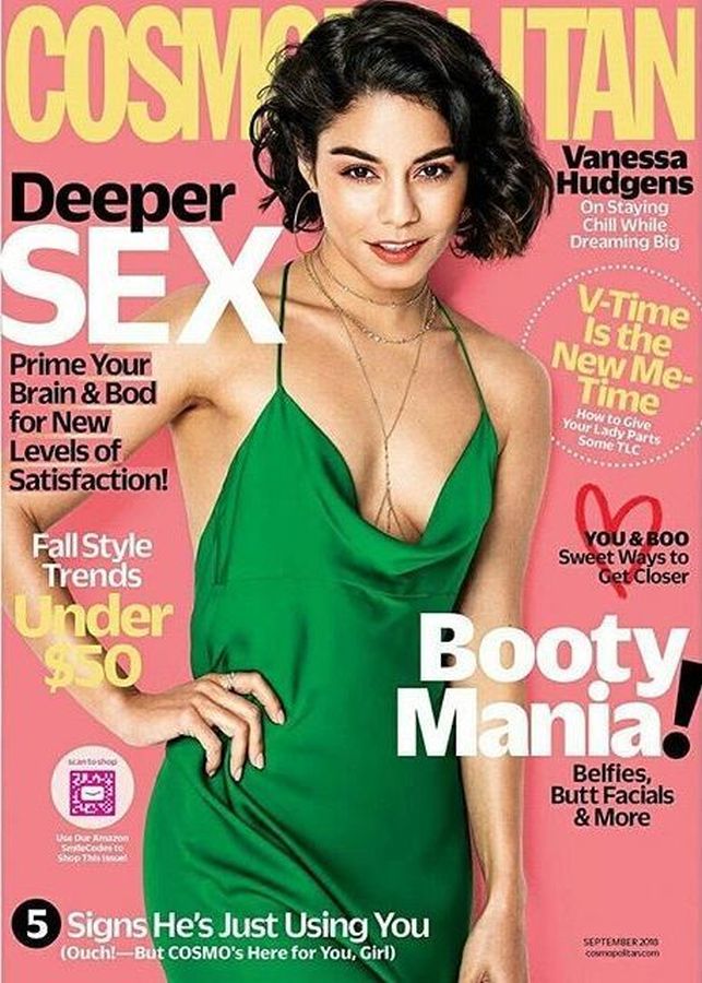COSMOPOLITAN USA magazine side cover  September 2018