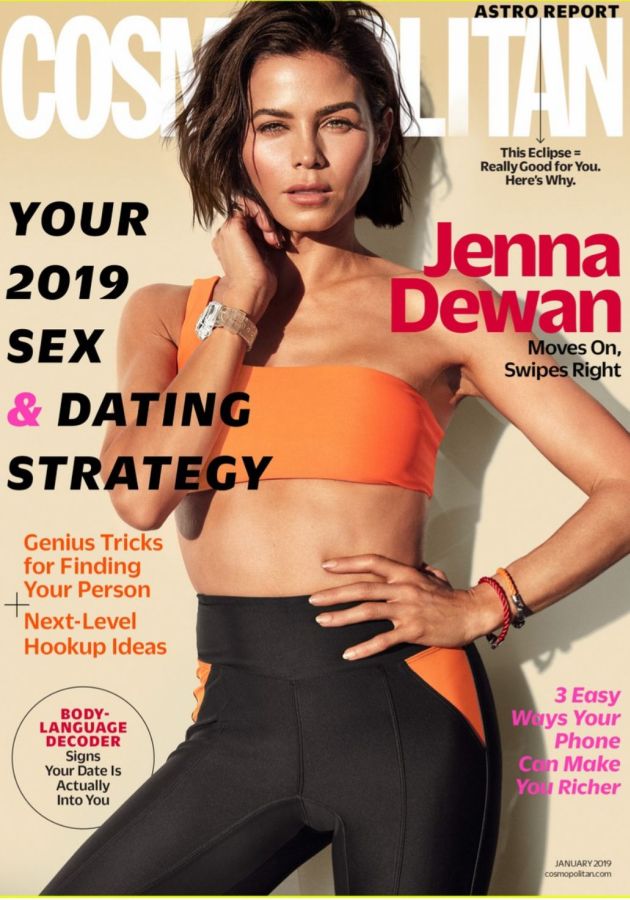 COSMOPOLITAN USA magazine side cover  January 2019