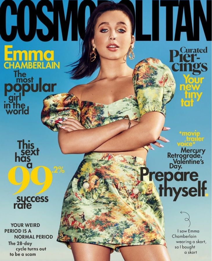 COSMOPOLITAN USA magazine side cover  February 2020