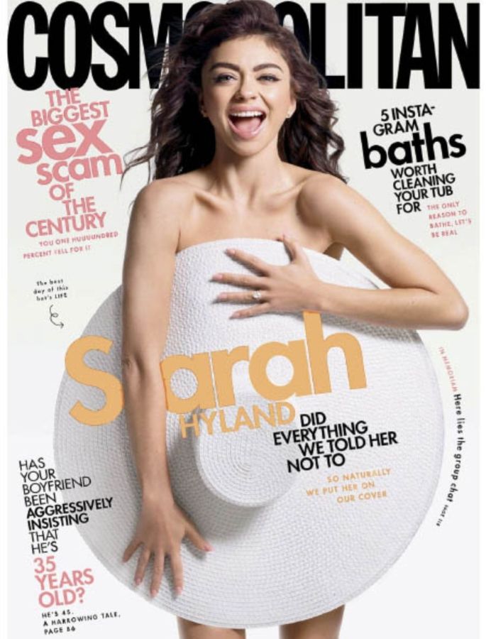 COSMOPOLITAN USA magazine side cover  May 2020