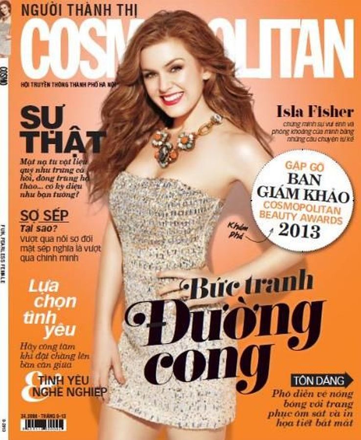 COSMOPOLITAN VIET NAM magazine side cover  July 2013