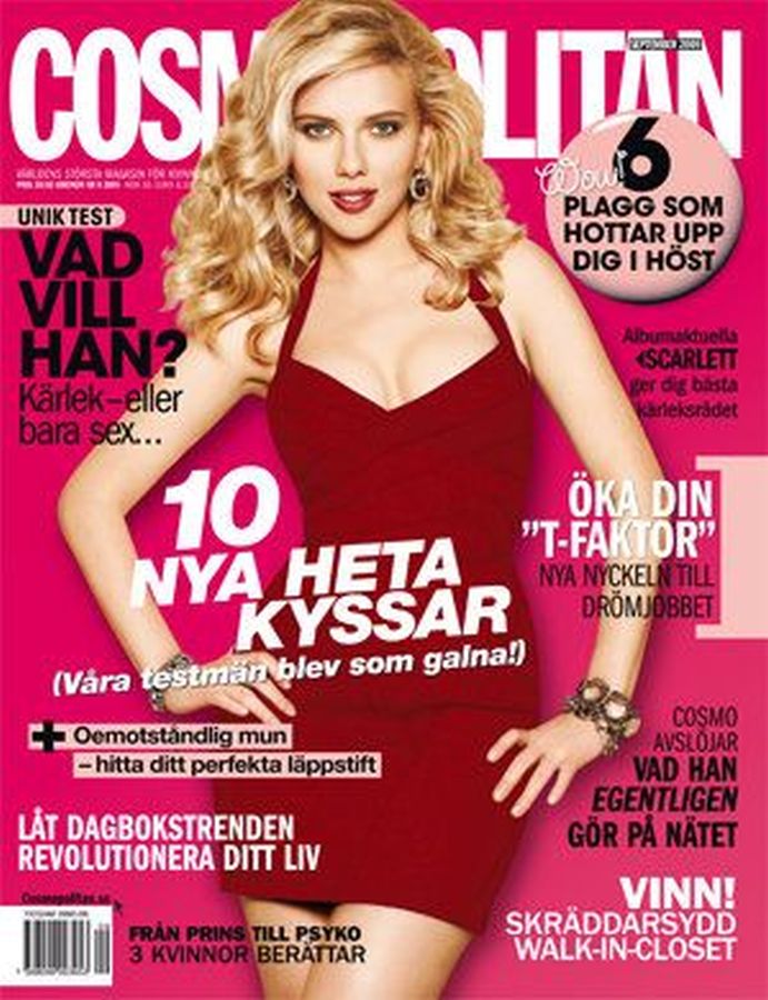 COSMOPOLITAN SWEDEN magazine side cover  October 2009