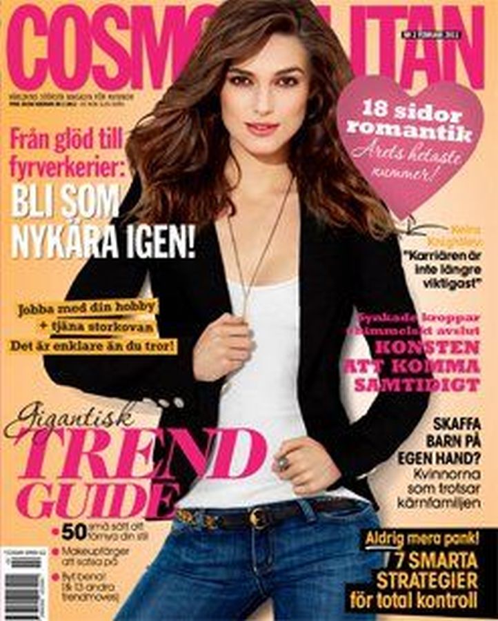 COSMOPOLITAN SWEDEN magazine side cover  February 2011