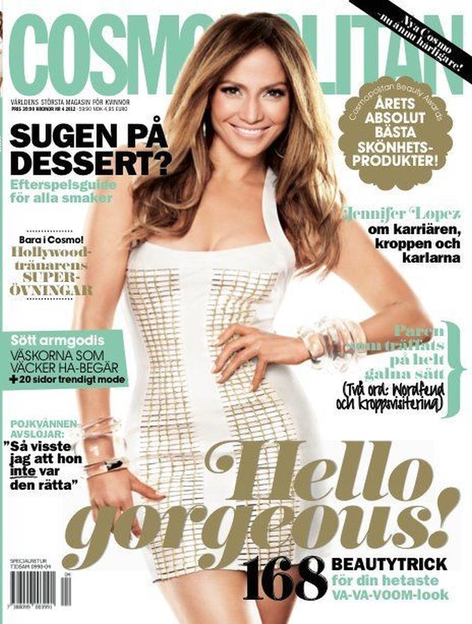 COSMOPOLITAN SWEDEN magazine side cover  April 2012