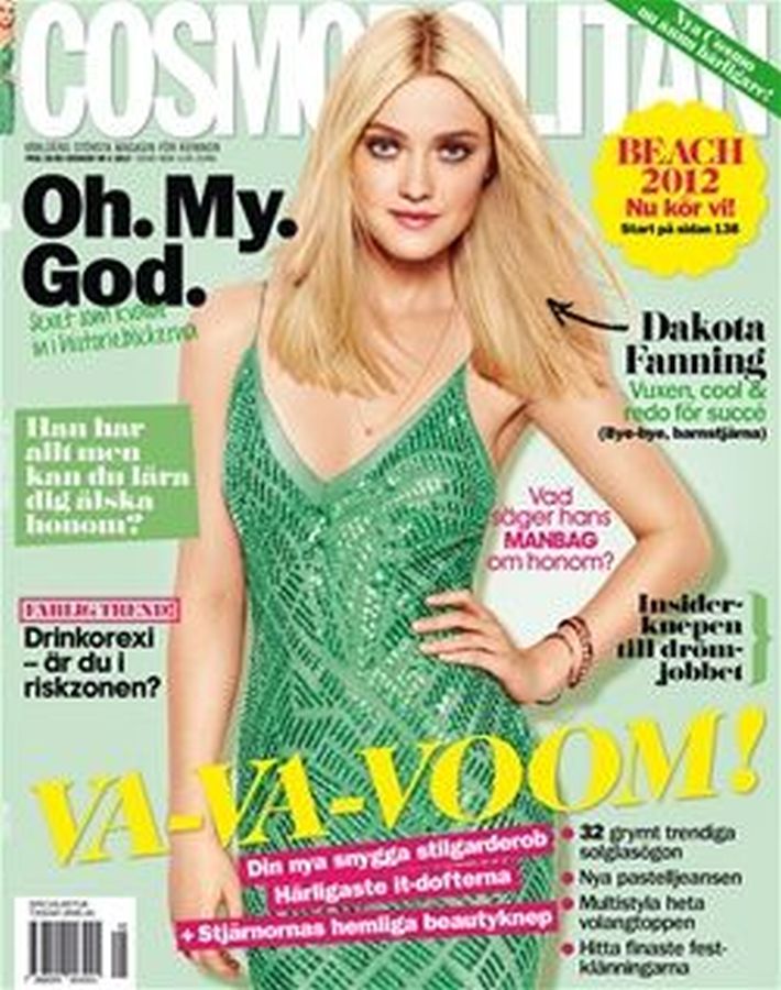 COSMOPOLITAN SWEDEN magazine side cover  May 2012