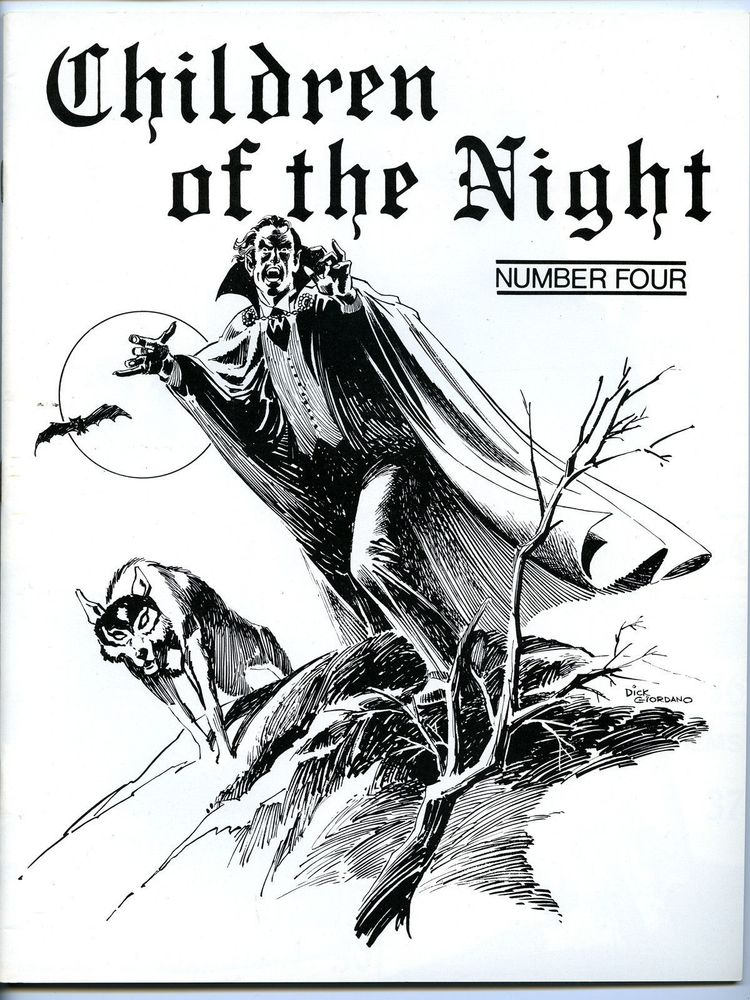 CHILDREN OF THE NIGHT magazine side cover Issue 4  1985