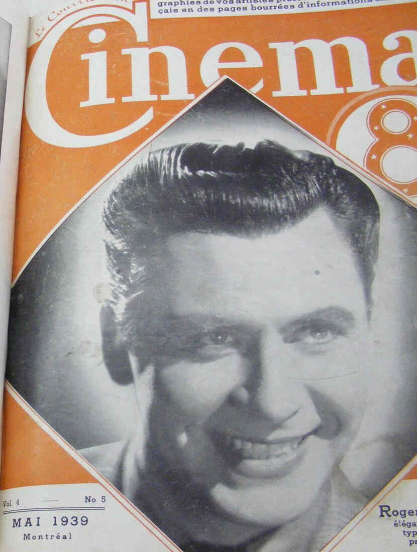 COURRIER DU CINEMA |LE magazine side cover May 1939