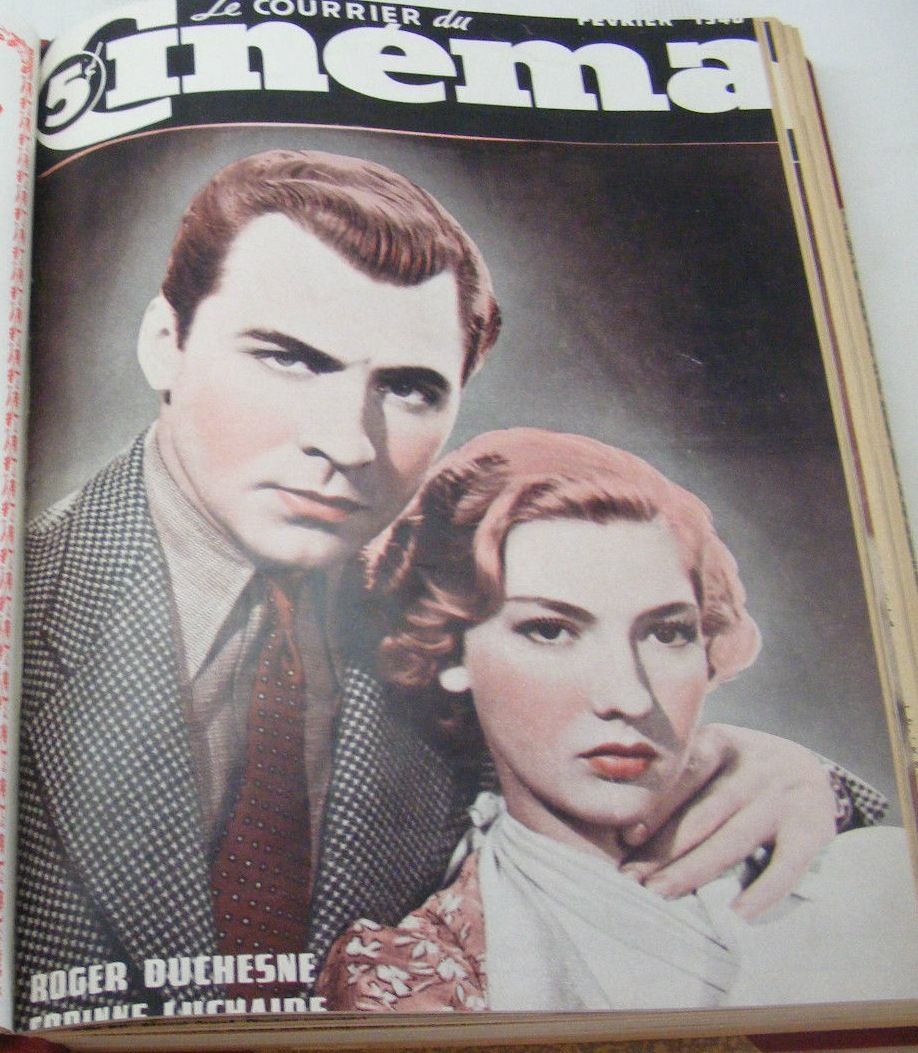 COURRIER DU CINEMA |LE magazine side cover February 1940
