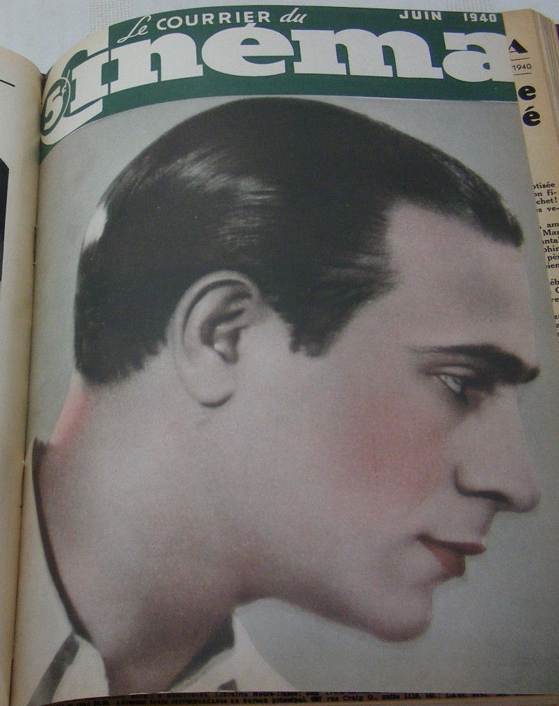 COURRIER DU CINEMA |LE magazine side cover June 1940