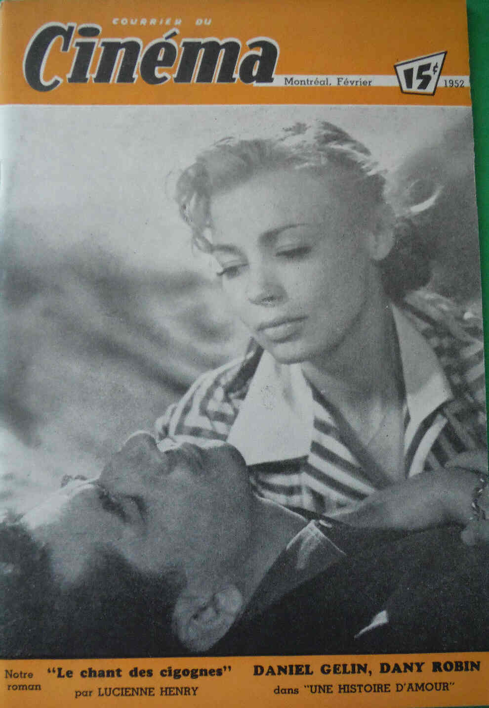 COURRIER DU CINEMA |LE magazine side cover February 1952